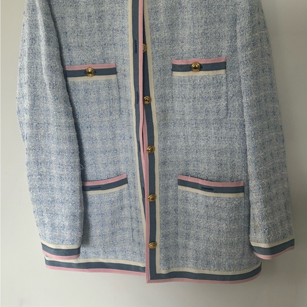 Gucci Blue and Pink Blazer with Textured Design - Picture 11 of 12